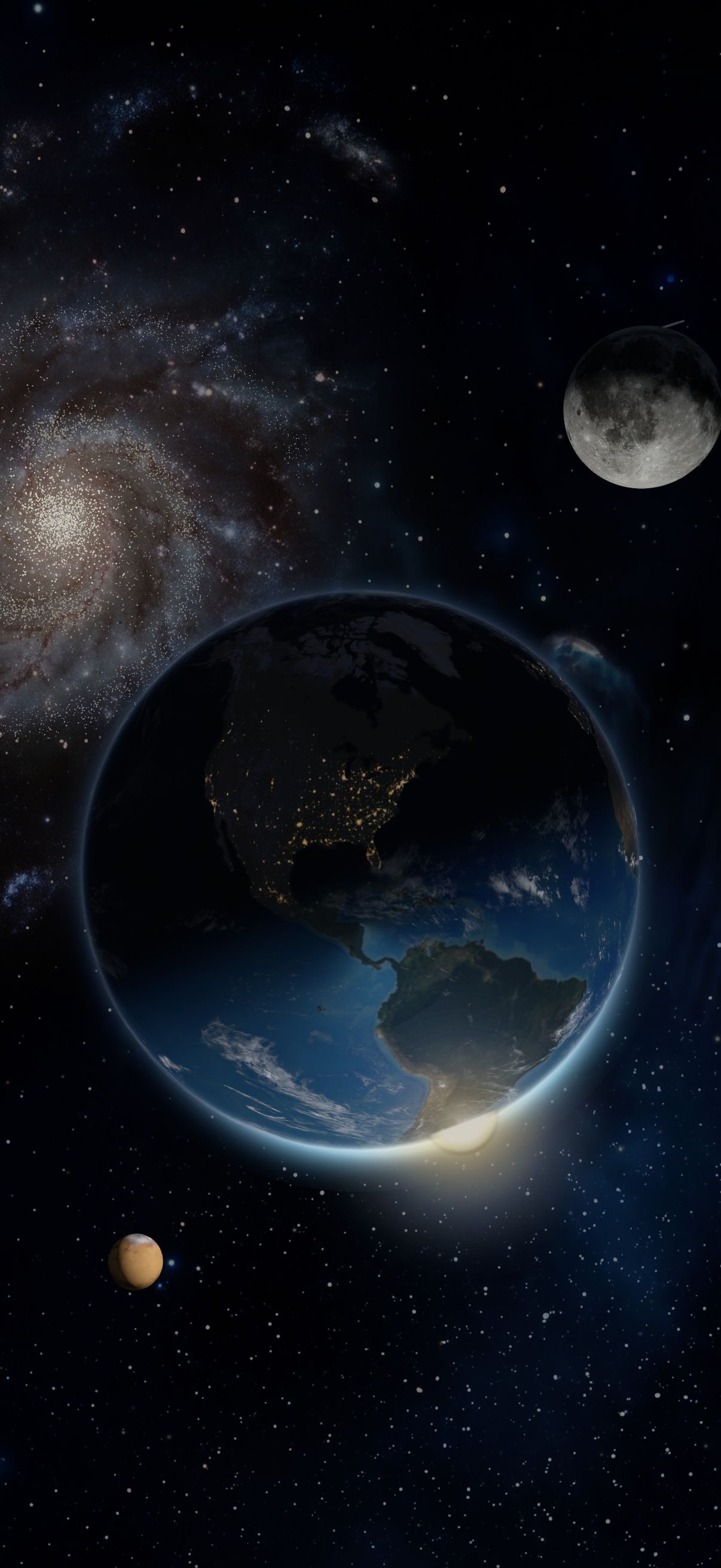 StringFusor — STARRY NIGHT: fifteen untouched seconds take the whole interface away, leaving the bare animating cosmos